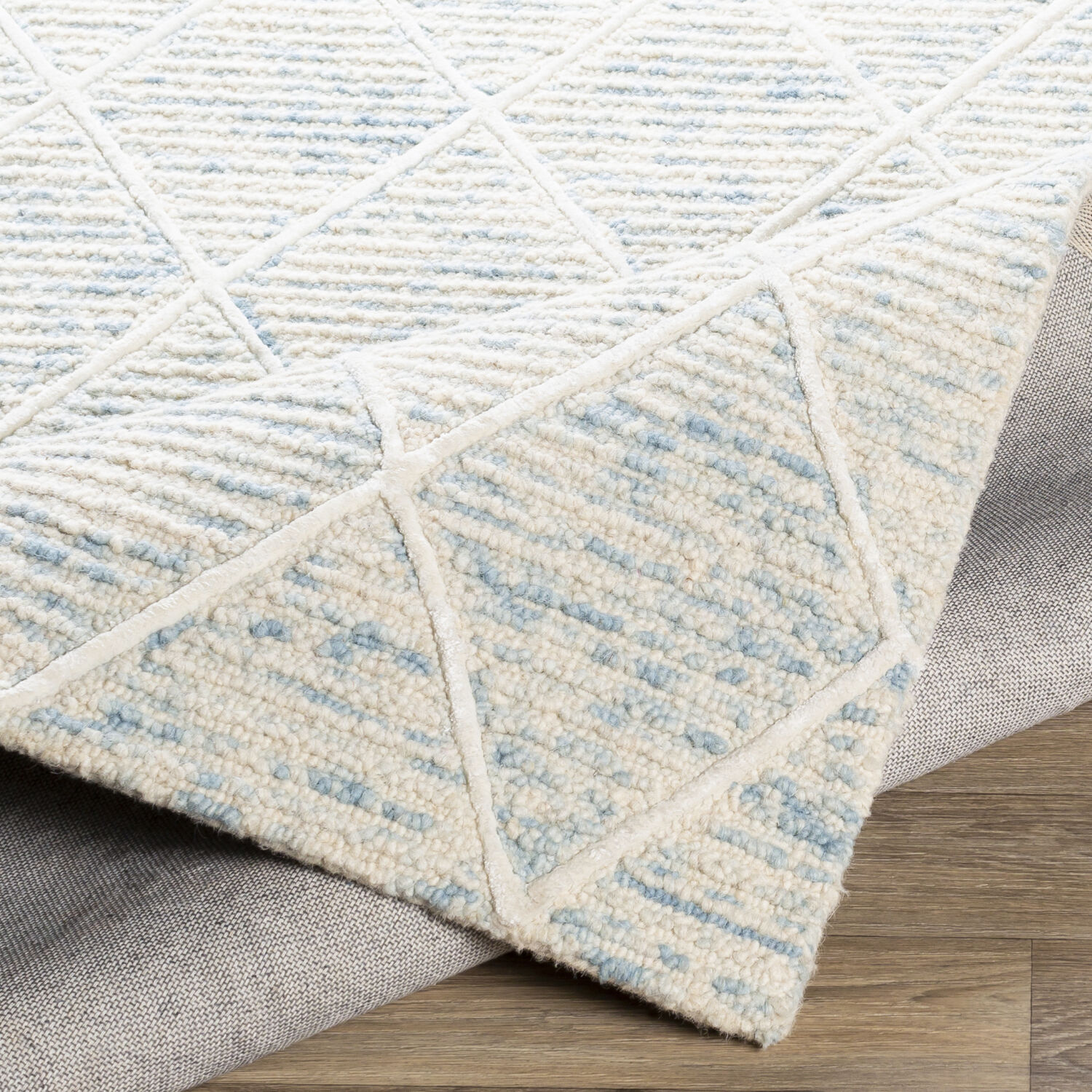 Chester 72 X 48 inch Pale Blue Rug, Rectangle