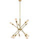 Newtown 10 Light 27 inch Brass Pendant Ceiling Light