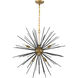 Esopus 8 Light 30 inch Brass and Black Pendant Ceiling Light