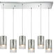 Scott 6 Light 32 inch Polished Chrome Multi Pendant Ceiling Light, Configurable