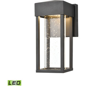 Edinboro LED 10 inch Matte Black Outdoor Sconce