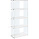 Doylestown White and Clear Bookcase