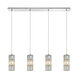 Skippack 4 Light 47 inch Polished Chrome Multi Pendant Ceiling Light, Configurable