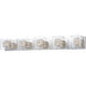 Westbury 5 Light 39 inch Polished Chrome Bath Vanity Light Wall Light