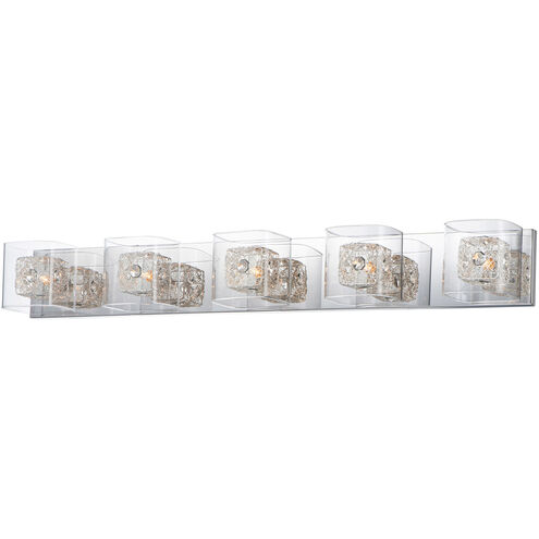 Westbury 5 Light 39 inch Polished Chrome Bath Vanity Light Wall Light