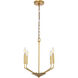 Geneseo 4 Light 18 inch Brass Pendant Ceiling Light