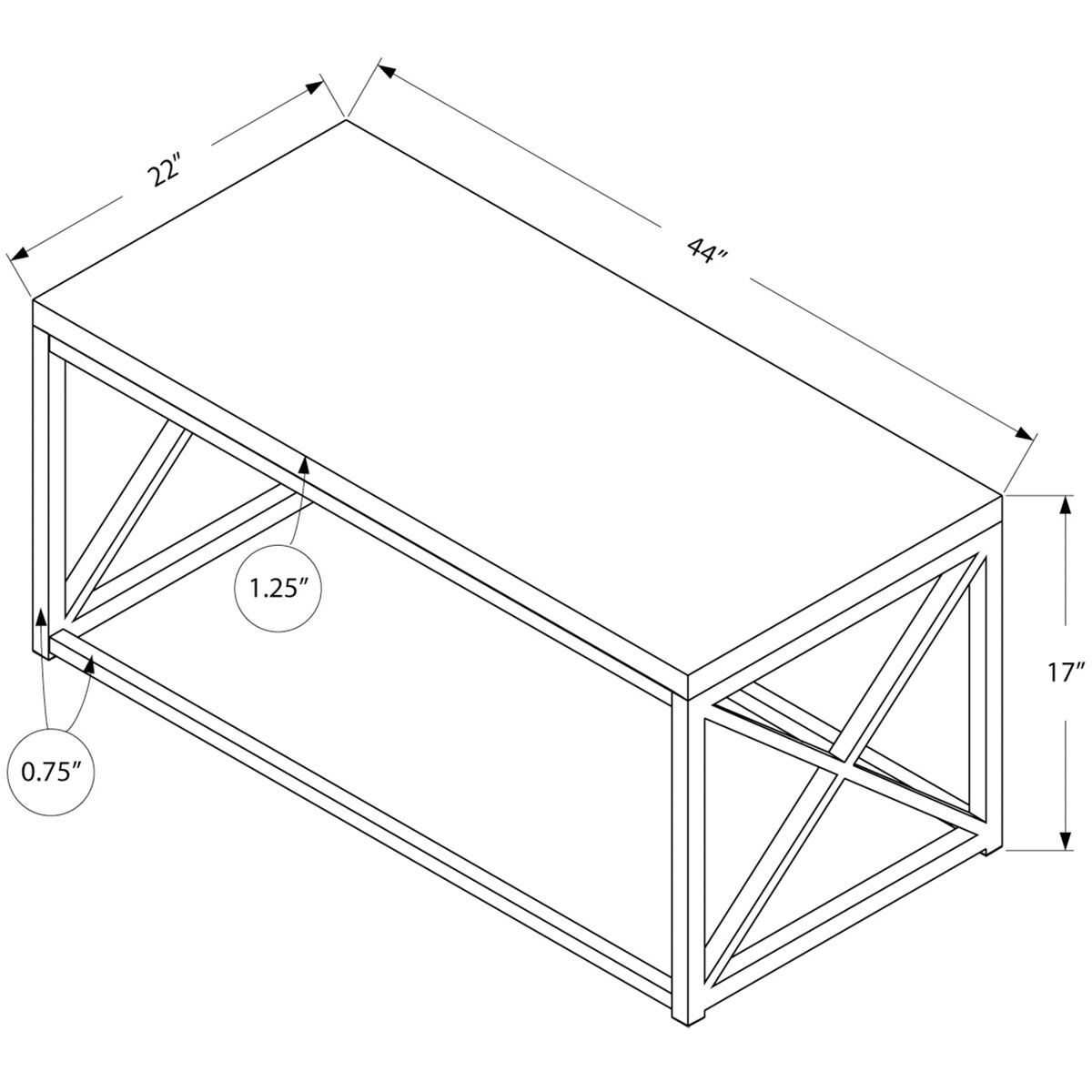 Silver Spring 44 X 22 inch Grey Accent Table or Coffee Table