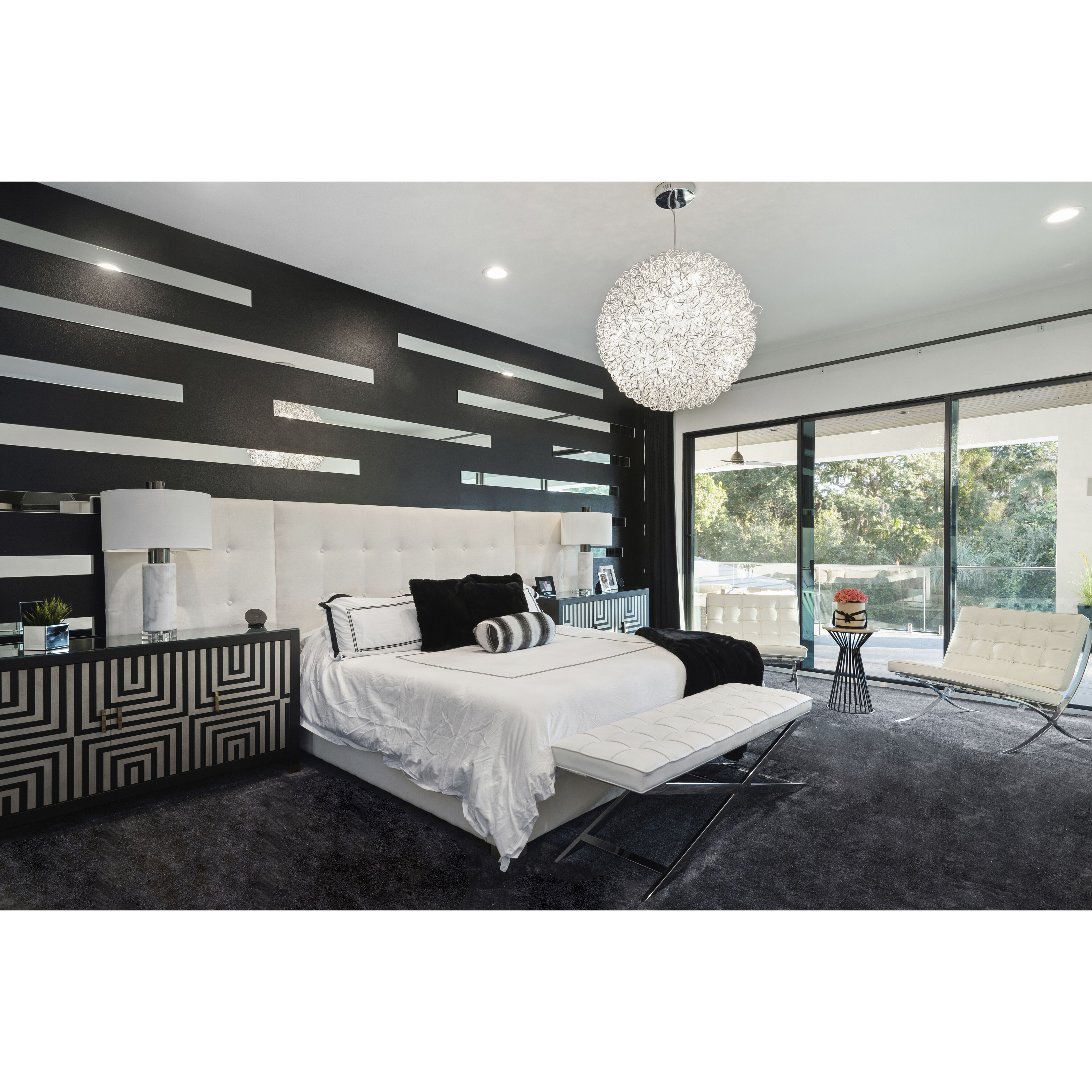 Romulus LED 31.5 inch Polished Chrome Single Pendant Ceiling Light