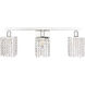 Adams 3 Light 24 inch Chrome Wall sconce Wall Light