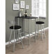 Alexandria Black and Silver Home Bar