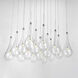Collier LED 23 inch Polished Chrome Multi-Light Pendant Ceiling Light