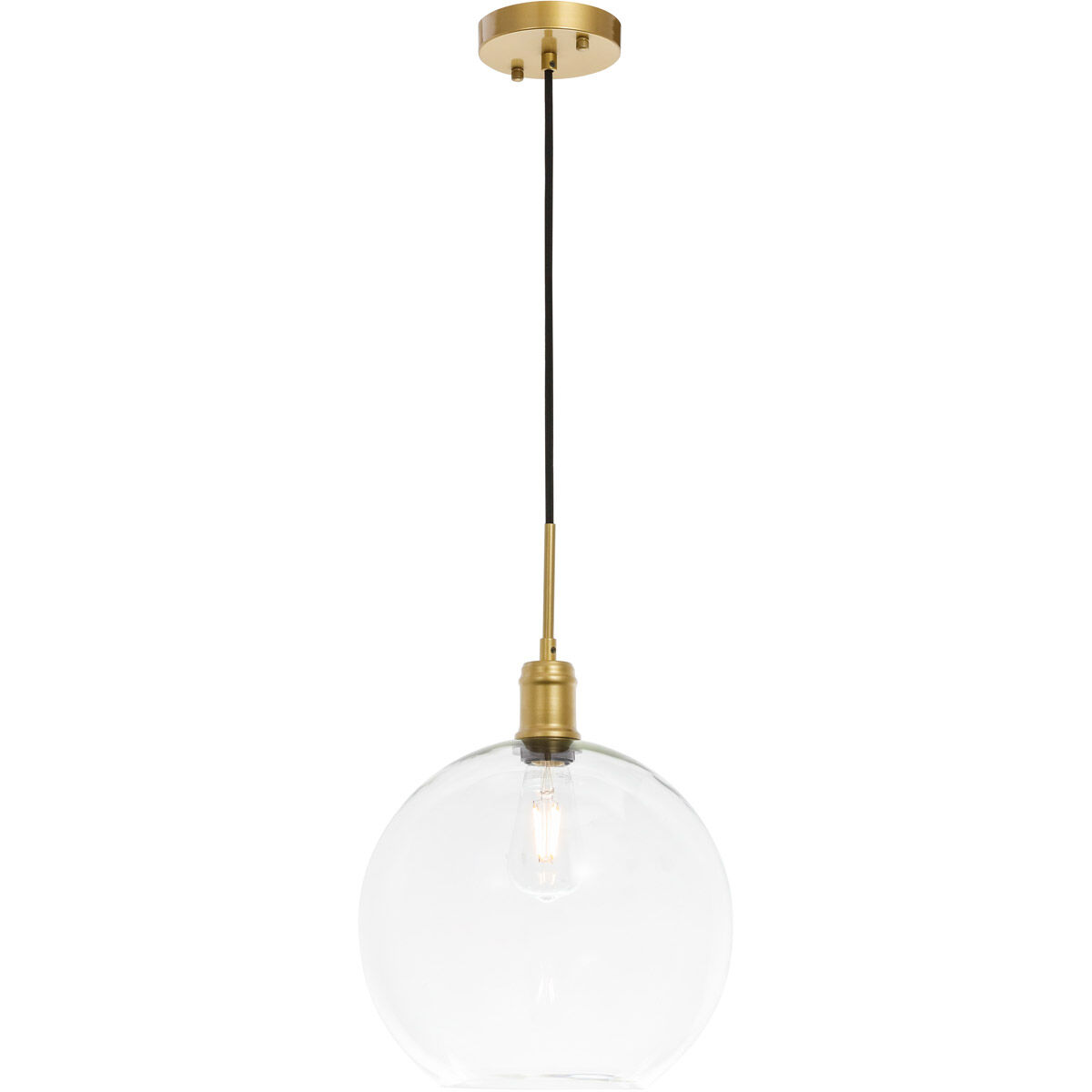 Rensselaer 1 Light 13 inch Brass Pendant Ceiling Light
