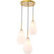 Rochester 3 Light 17.3 inch Brass Pendant Ceiling Light