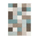 Colonie 91 X 63 inch Aqua Rug, Rectangle