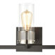 Wilkins 3 Light 23 inch Matte Black with Polished Nickel Vanity Light Wall Light