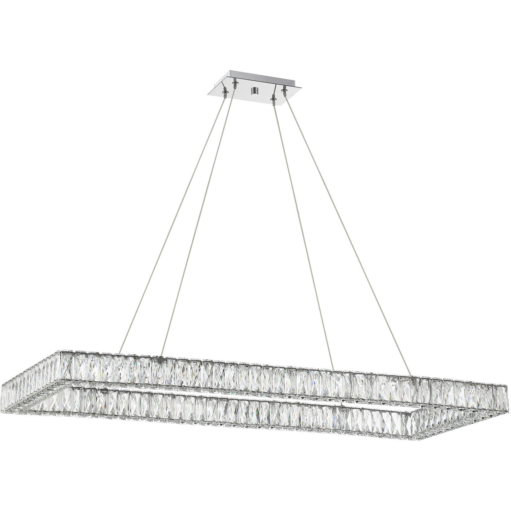 Dickinson 1 Light 50 inch Chrome Chandelier Ceiling Light
