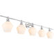 Rochester 5 Light 47 inch Chrome Wall sconce Wall Light