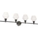 Rochester 4 Light 38 inch Black Wall sconce Wall Light