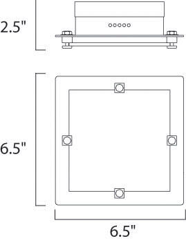 Sharpsburg LED 6.5 inch Satin Nickel Flush Mount Ceiling Light