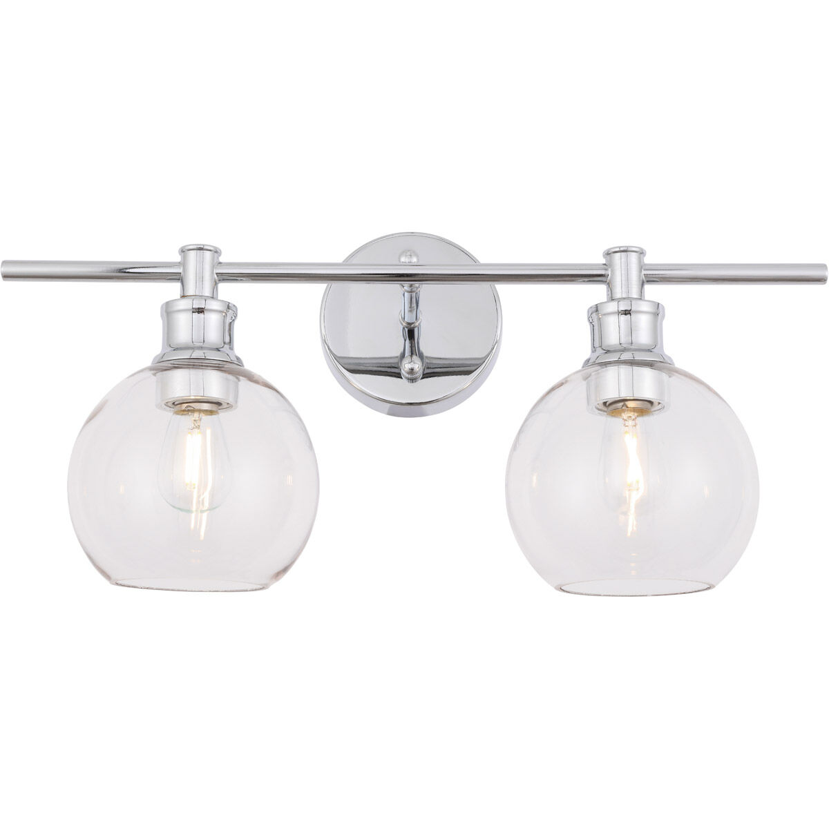 Syracuse 2 Light 19 inch Chrome Wall sconce Wall Light