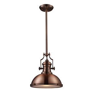 Pittsburgh 1 Light 13 inch Antique Copper Pendant Ceiling Light