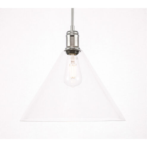 Meadville 1 Light 13.75 inch Chrome Pendant Ceiling Light