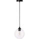 Womelsdorf 1 Light 8 inch Black Pendant Ceiling Light