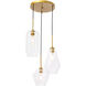 Rochester 3 Light 17 inch Brass Pendant Ceiling Light