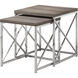 Cortland 21 X 20 inch Dark Taupe Nesting Table, 2-Piece Set