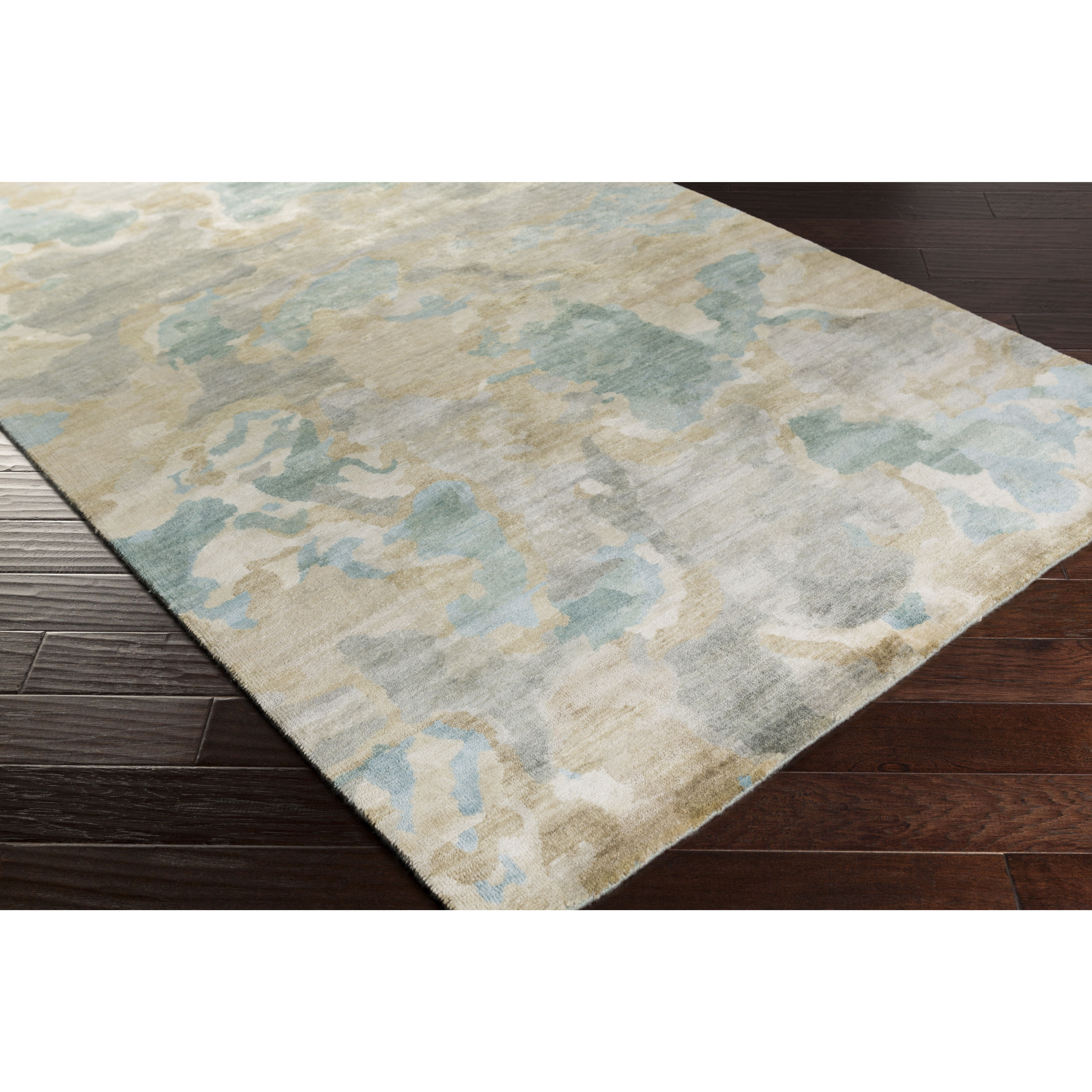 Manchester 36 X 24 inch Pale Blue Rug, Rectangle