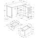 Ramapo 47 X 47 inch White and Silver Computer Desk