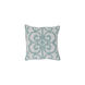 Lansing 18 X 18 inch Teal and Light Gray Throw Pillow