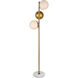 Oyster Bay 66 inch 40 watt Brass Floor Lamp Portable Light