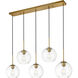 Huntington 5 Light 8 inch Brass Pendant Ceiling Light