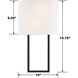Pomfret Sconce Wall Light in Black