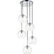 Huntington 5 Light 18 inch Chrome Pendant Ceiling Light