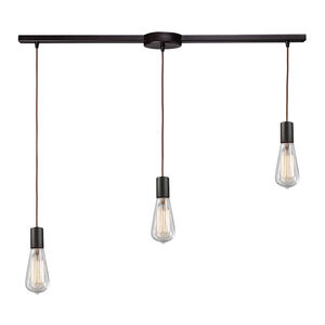 Greece 3 Light 36 inch Oil Rubbed Bronze Multi Pendant Ceiling Light