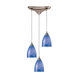 Perinton 3 Light 10 inch Satin Nickel Mini Pendant Ceiling Light