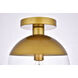 Oyster Bay 1 Light 12 inch Brass Flush Mount Ceiling Light