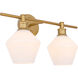 Rochester 2 Light 19 inch Brass Wall sconce Wall Light