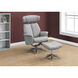 Peters Grey Ottoman or Recliner, 2-Piece Set