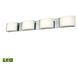 Manlius LED 34.5 inch Chrome Vanity Light Wall Light