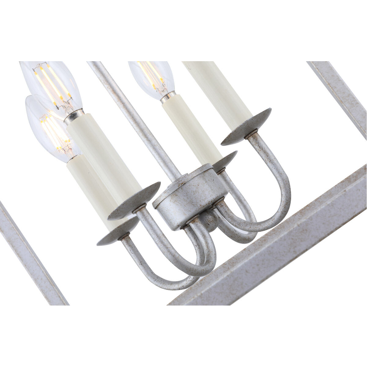 Oyster Bay 4 Light 16 inch Vintage Silver Pendant Ceiling Light