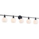 Syracuse 5 Light 47 inch Black Wall sconce Wall Light