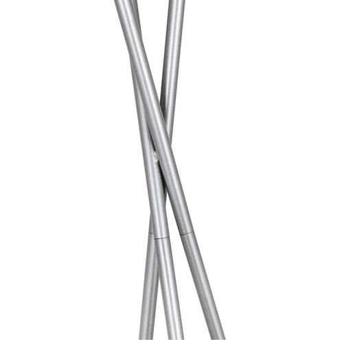 Moreau 66 inch 60 watt Silver Floor lamp Portable Light