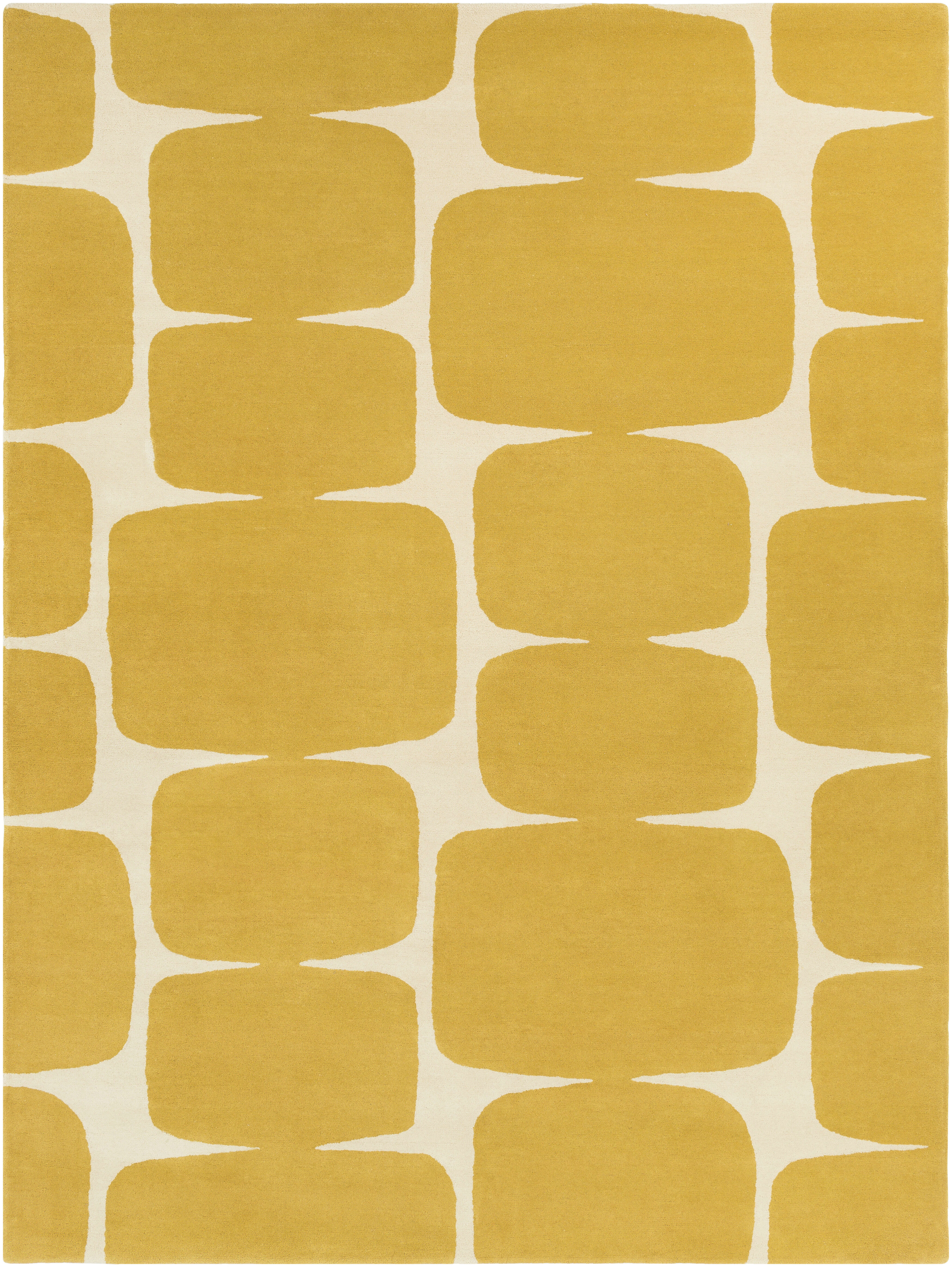 Ross 132 X 96 inch Mustard Rug, Rectangle