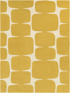 Ross 132 X 96 inch Mustard Rug, Rectangle