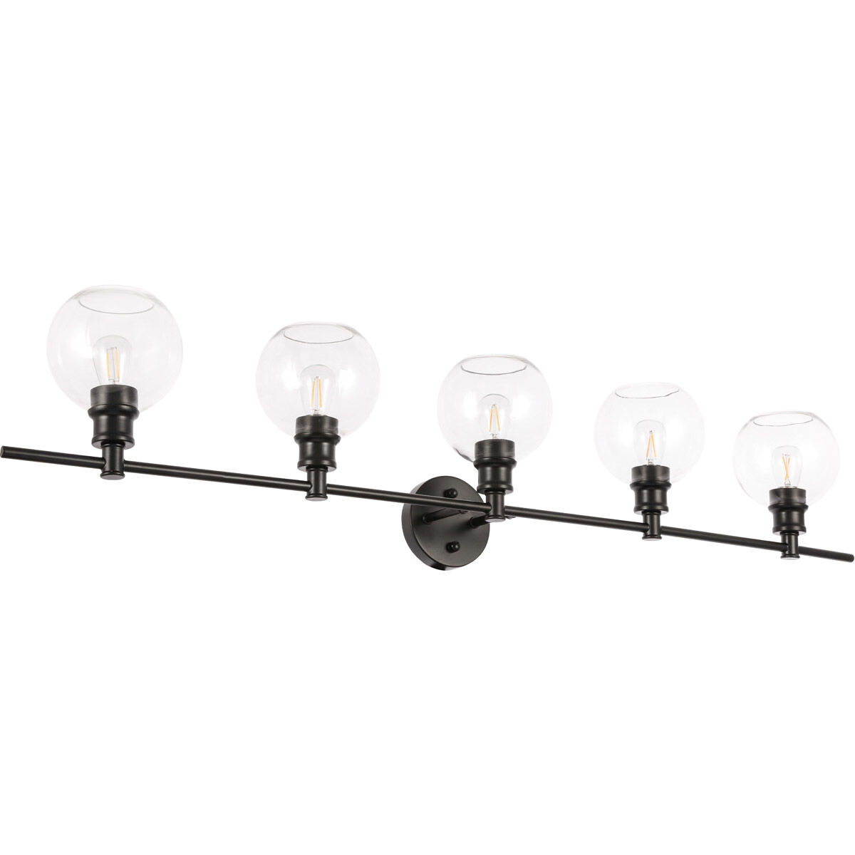 Syracuse 5 Light 47 inch Black Wall sconce Wall Light