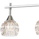 Warminster 4 Light 34 inch Polished Chrome Linear Chandelier Ceiling Light