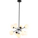 Burnside 9 Light 26 inch Black Pendant Ceiling Light